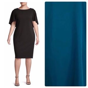 NWT Calvin Klein flutter sleeve sheath dress
